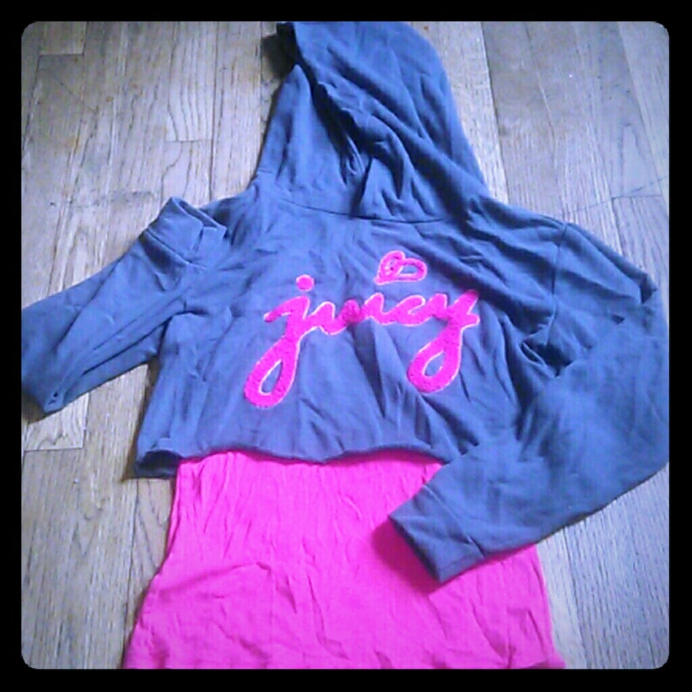 Juicy Couture Crop Top Hoodie
